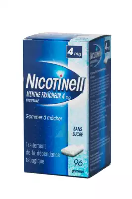 Nicotinell Menthe Fraicheur 4 Mg Sans Sucre, Gomme à Mâcher Médicamenteuse 8plq/12 à Tours
