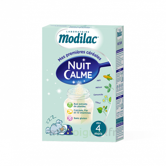 Pharmacie Gomez Parapharmacie Modilac Cereales Farine Nuit Calme A Partir De 4 Mois B 300g Tours